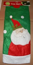 Christmas Tree Skirt 48" Diameter Winter Wonder Lane Santa Claus 89X