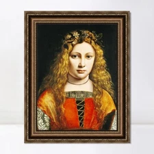 Framed Canvas Art Giclee Print Series#062 by Leonardo da Vinci Wall Art Decor