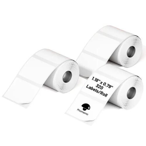 3 Rolls 50x30mm Self-Adhesive Thermal Label Paper for Phomemo M200/M220 Printer