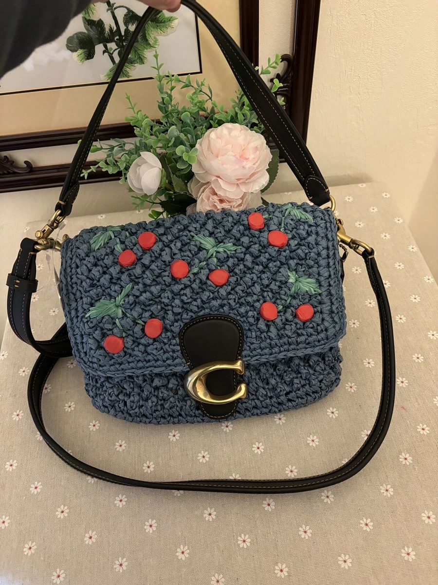 Coach tabby embroidered sale
