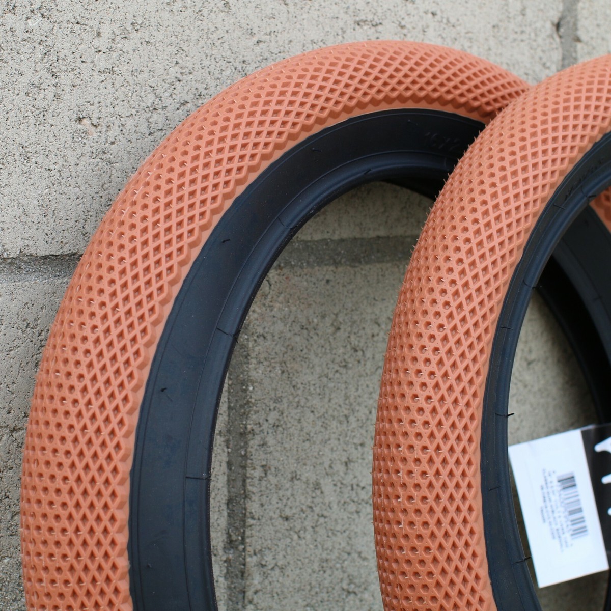 PAIR OF CULT BMX VANS BICYCLE GUM/BLACK TIRES for SMALL PAIR OF CULT BMX VANS BICYCLE GUM/BLACK TIRES for SMALL