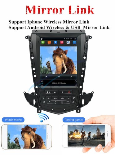 9.7 "Vertical Car Android 11 Radio estéreo GPS Navi RDS para 2009-12 Cadillac SRX - Imagen 8 de 12