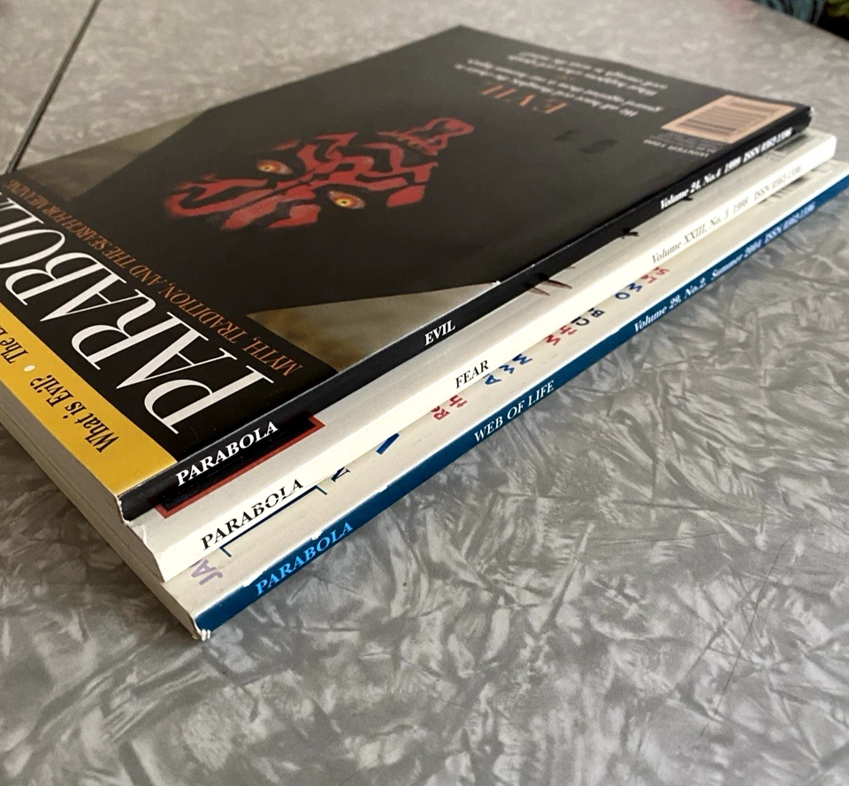 Parabola Magazine Mixed Lot Of 3 Issues 1998 1999 2004 Web of Life Evil Fear Foto 2 de 4