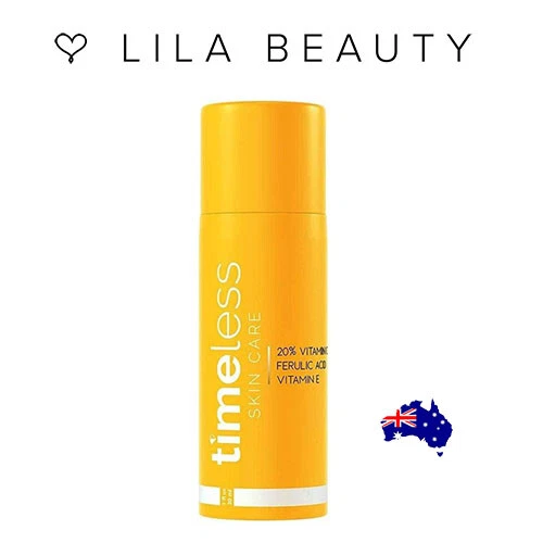 Timeless 20% Vitamin C + E Ferulic Acid Serum 1oz (30ml) brightens corrects skin