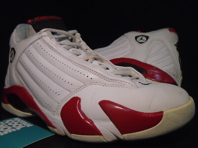 NIKE AIR JORDAN XIV 14 RETRO CHICAGO CANDY CANE WHITE RED BLACK 311832-101 10