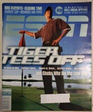 TIGER WOODS ESPN MAGAZINE 14 JUNE 1999 - GOLF + SHAWN GREEN, AKILI SMITH