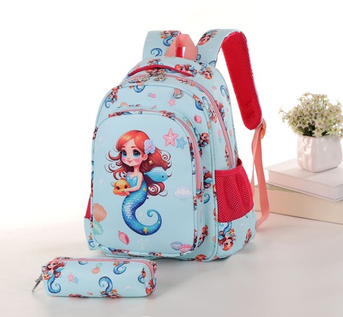 Mochila y Estuche para Lápices Unisex Impreso Completamente Forrado Viaje Escuela Mochila Bolso YB - Imagen 8 de 26