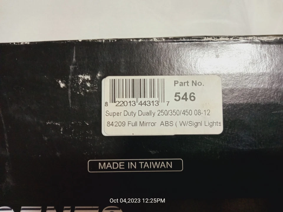 08-16 Ford Super Duty F250+F350+F450+Luz de giro Orificio Cromo Espejo Cubierta Foto 3 de 4