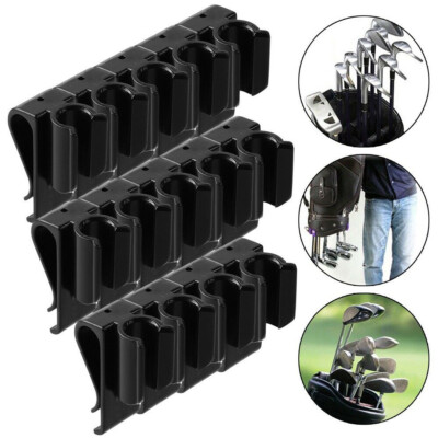 14x Golf Bag Club Organizer Clip Holder Set For All Wedge Iron Driver Putter