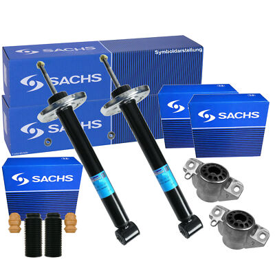 SACHS Stoßdämpfersatz re/li + Domlager HINTEN HA AUDI, PORSCHE, SEAT
