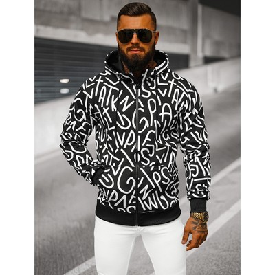 Sweatshirt Kapuzenpullover Pullover Hoodie Kapuze Print Herren OZONEE JS/8B1173Z