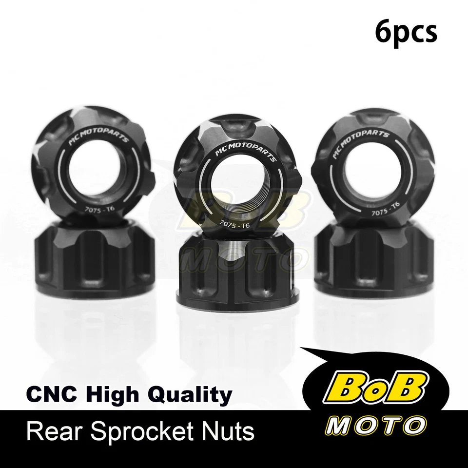 Tuercas de piñón trasero M8 Racing para Honda CBF 125 XLR125R VFR750F VFR800 FI RVF750 Foto 4 de 4