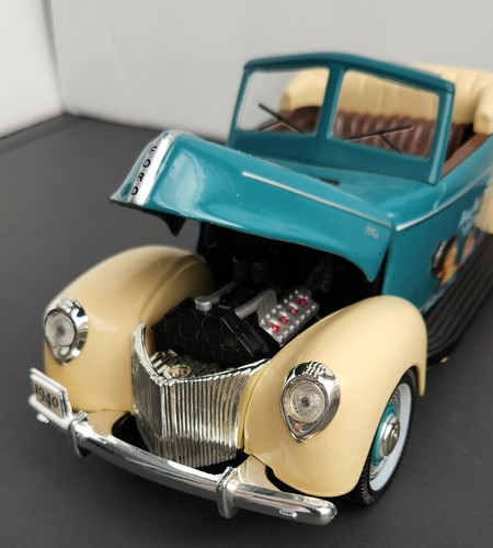 Pepsi 1940 Ford Die Cast Convertable Bank Turquoise - Picture 12 of 13