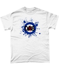 Personalised Mod Target Spatter T Shirt YOUR NAME ON THE MOD TARGET!