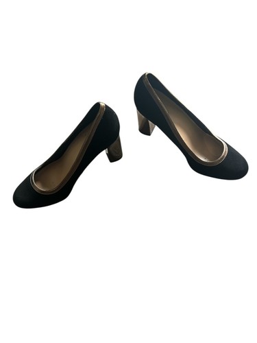 Cole Haan Edie Black Suede Slip On High Heel Pumps Dress Shoes Women’s 8B - Picture 2 of 9