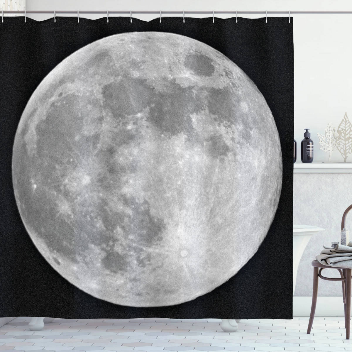 Moon on sale shower curtain