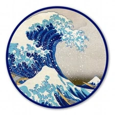 Great Wave Off Kanagawa Circle Car Vinyl Sticker - SELECT SIZE