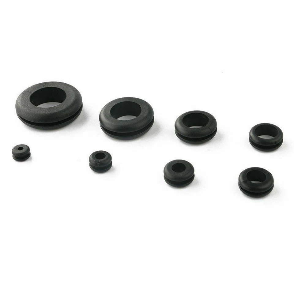 Rubber Grommet Ring Assortment Set Electrical Gasket Tools For Wire Cable Plug - Imagem 4 de 4
