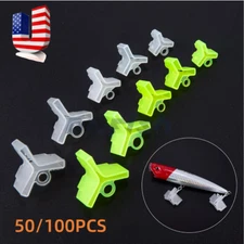 Dr.Fish 50/100pcs Treble Hook Covers Case Protector Fishing Lure Holders #1-#5