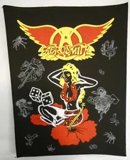 Aerosmith Back Patch Permanent Vacation - 1987 - Vintage but New! Dice Girl