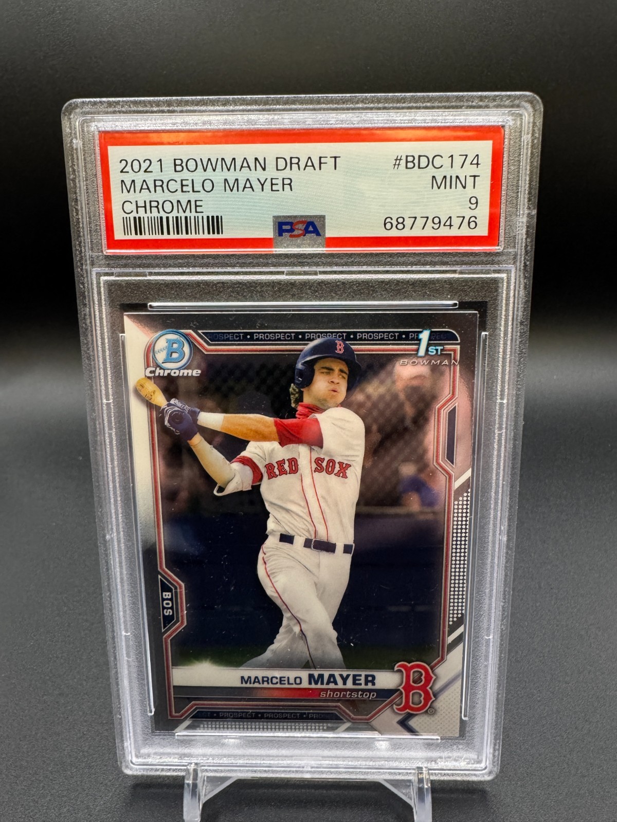 2021 Bowman Chrome Draft Marcelo Mayer Prospect #BDC-174 PSA 9 Mint