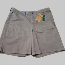 Lands End Stretch Khaki Short 40 W X 9" Length Federal Gray Lakewashed