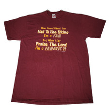 RARE Washington Redskins Novelty Goofy  T-shirt JERZEES  Large