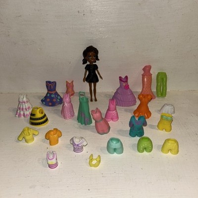 2000s Polly Pocket + Rubber Clothes With One Doll