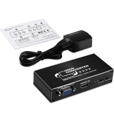 1 PC HDMI to RGB Converter 1080P HDMI to Ybprp Component Converter With Audio