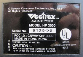 Vectrex HP 3000 Arcade System Video Game Console Box Plus Games GREAT CONDITION