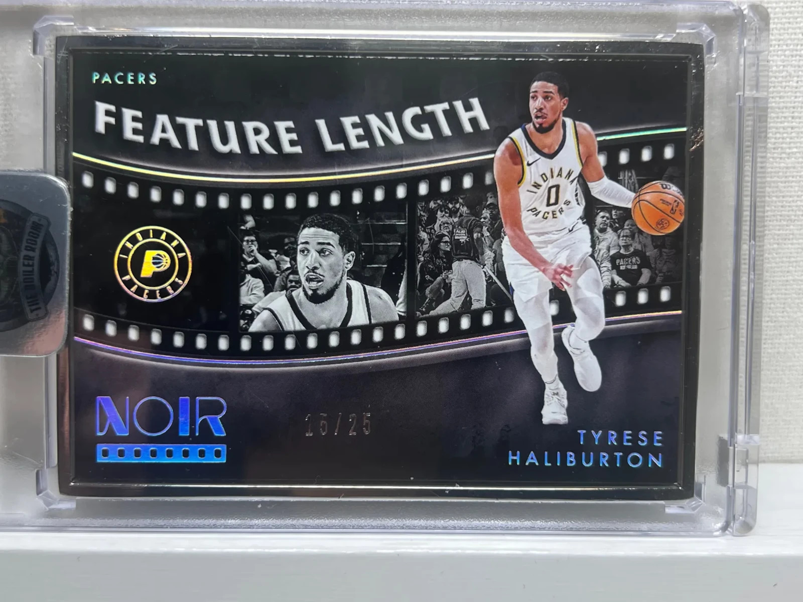 2023-24 NOIR TYRESE HALIBURTON FEATURE LENGTH SILVER METAL FRAME /25