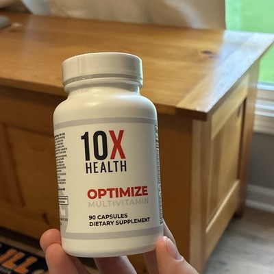 10X Health Optimize Multivitamin Capsules 90 Count for General Wellness