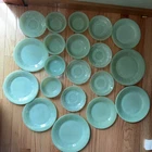 20 Piece Lot Of Vintage 1940s/50s Fire King Alice Pattern Jadeite & Mixed Lot