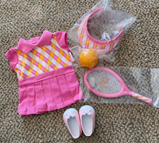 American Girl Bitty Baby Twins Girl Tennis Pro Outfit Accessories for 15" Doll