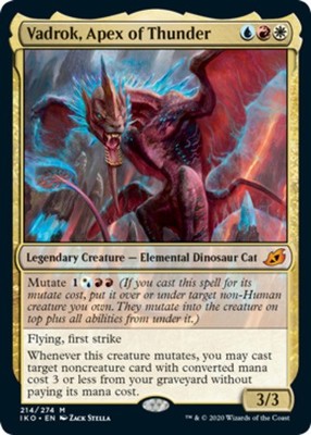 x1 Vadrok, Apex of Thunder M MTG Ikoria: Lair of Behemoths M/NM, English