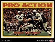 1972 Topps #122 Roger Staubach Pro Action Cowboys  HOF Navy 4 - VG/EX