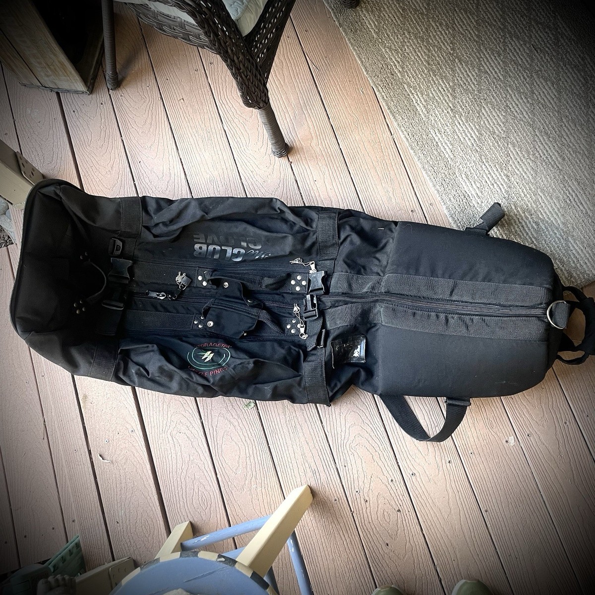 The Original Club Glove Last Bag Golf Travel Bag Padded Top Black