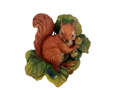 Vintage Bossons Wandrelief Eichhörnchen Höhe 18 cm