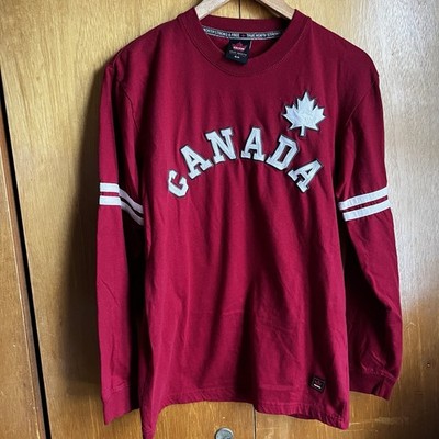 Kalson True North Strong & Free Canada Long Sleeve Red Maple Leaf Shirt