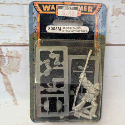 Warhammer 40k 8005M Blood Angel Standard Bearer New Sealed Blister GW 1997 OOP