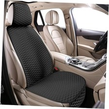 Universal Car Seat Covers for Front Seats, Super Lantern 1-Piece Front Black