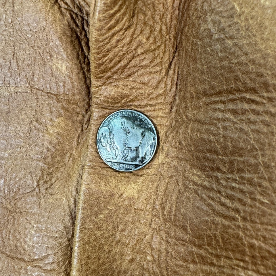 Coronado Leather Handmade Holster Vest Mens 48T Brown Full Grain Western Buffalo - Image 3 of 4