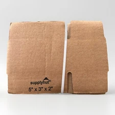 SupplyHut 5x3x2 Brown Corrugated Shipping Boxes – Kraft Mailers (25 Pack)