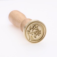 Alphabet Brass Wax Seal Stamps with Detachable Wood Handles for Invitations