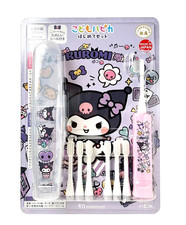 HAPICA KUROMI Children Electric Toothbrush Holder  Brush 6 piece JAPAN NEW