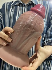 Huge Big Dildo Liquid Silicone Realistic Dong Skin Feeling Penis Suction Sex Toy