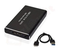 Box Ssd Msata Hard Disk Usb 3.0 U3-MSATA, M-SATA Non Necessita Di Driver, Con Su
