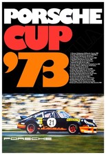 Porsche Cup Race 1973 Vintage-style Retro Advertising Poster