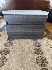 BRAND NEW 2-Drawer Unit and Basin Wall Hung Vanity Unit 600mm