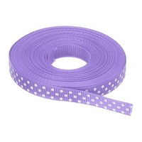 Grosgrain BäNder 10 Yards 3/8 Zoll Hell Lila Mit Punkten Band Schleifen Dekor